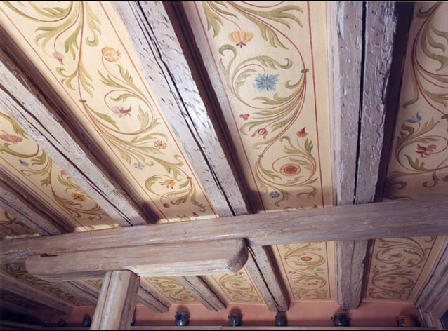 plafonds bois peints